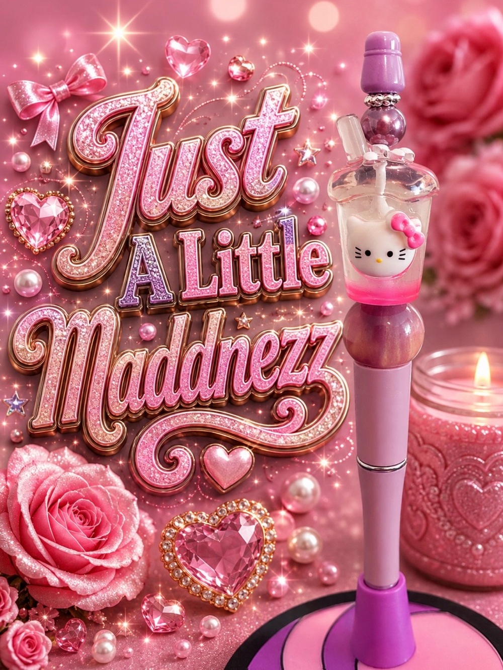 Hello Kitty Pink and Purple Pen